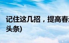 记住这几招，提高春运车票购票成功率(今日/头条)