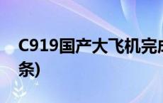 C919国产大飞机完成春运“首秀”(今日/头条)