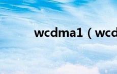 wcdma1（wcdma是什么意思）