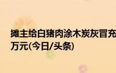 摊主给白猪肉涂木炭灰冒充“黑猪肉”？海口通报：罚款1万元(今日/头条)