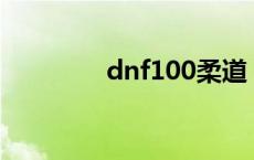 dnf100柔道（dnf柔道吧）