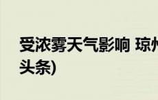 受浓雾天气影响 琼州海峡客滚船停航(今日/头条)