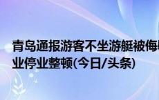 青岛通报游客不坐游艇被侮辱：违法行为人被行拘，涉事企业停业整顿(今日/头条)