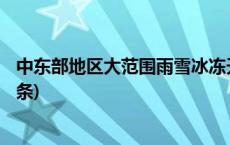 中东部地区大范围雨雪冰冻天气来袭 多地发布预警(今日/头条)