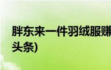 胖东来一件羽绒服赚3毛？回应：属实(今日/头条)