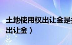 土地使用权出让金是指建设项目（土地使用权出让金）