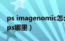 ps imagenomic怎么安装（imageready在ps哪里）