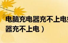 电脑充电器充不上电如何修复电池（电脑充电器充不上电）