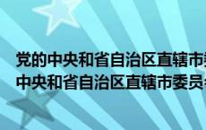 党的中央和省自治区直辖市委员会成立巡视工作小组（党的中央和省自治区直辖市委员会成立）