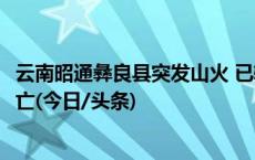 云南昭通彝良县突发山火 已转移群众100多人 暂未有人员伤亡(今日/头条)