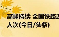 高峰持续 全国铁路返程客流连续七天超千万人次(今日/头条)