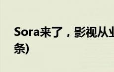 Sora来了，影视从业者何去何从？(今日/头条)