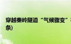 穿越秦岭隧道“气候骤变”视频系拼接，作者道歉(今日/头条)