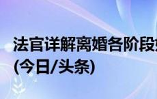 法官详解离婚各阶段如何精准主张子女抚养费(今日/头条)