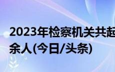 2023年检察机关共起诉电信网络诈骗犯罪5万余人(今日/头条)