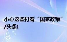 小心这些打着“国家政策”“国家项目”牌的虚假APP(今日/头条)