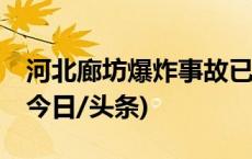 河北廊坊爆炸事故已造成1人死亡 22人受伤(今日/头条)