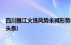 四川雅江火场风势未减形势复杂，火向东北方向蔓延(今日/头条)