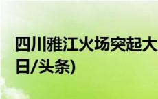 四川雅江火场突起大风 部分点位发生爆燃(今日/头条)