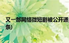 又一部网络微短剧被公开通报，全网下线、下架！(今日/头条)