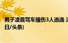 男子凌晨驾车撞伤3人逃逸 漳州警方：肇事司机已被控制(今日/头条)