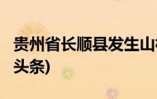 贵州省长顺县发生山林火情，三人遇难(今日/头条)