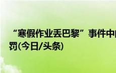 “寒假作业丢巴黎”事件中的“秦朗舅舅”因造谣被警方处罚(今日/头条)