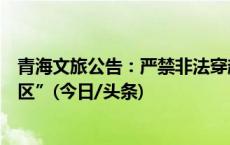 青海文旅公告：严禁非法穿越自然保护区和擅自进入“无人区”(今日/头条)