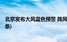 北京发布大风蓝色预警 阵风7级左右 局地伴有扬沙(今日/头条)