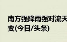 南方强降雨强对流天气频发 北方气温起伏多变(今日/头条)