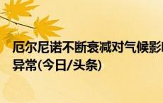 厄尔尼诺不断衰减对气候影响结束？专家：预计今夏气候仍异常(今日/头条)