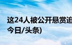 这24人被公开悬赏追捕！两人涉嫌故意杀人(今日/头条)