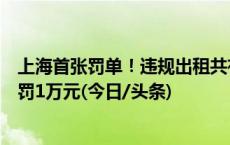 上海首张罚单！违规出租共有产权保障住房，闵行一房东被罚1万元(今日/头条)