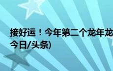 接好运！今年第二个龙年龙月龙日龙时（7时至9时）到了(今日/头条)