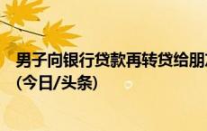 男子向银行贷款再转贷给朋友，结果闹上法庭，法院这样判(今日/头条)