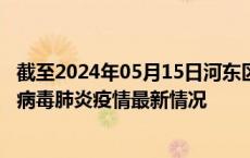 截至2024年05月15日河东区疫情最新消息-河东区新型冠状病毒肺炎疫情最新情况