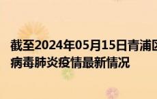 截至2024年05月15日青浦区疫情最新消息-青浦区新型冠状病毒肺炎疫情最新情况