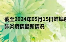 截至2024年05月15日蚌埠疫情最新消息-蚌埠新型冠状病毒肺炎疫情最新情况