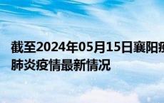 截至2024年05月15日襄阳疫情最新消息-襄阳新型冠状病毒肺炎疫情最新情况