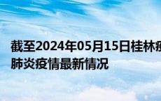 截至2024年05月15日桂林疫情最新消息-桂林新型冠状病毒肺炎疫情最新情况