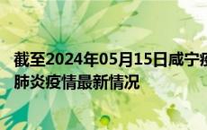 截至2024年05月15日咸宁疫情最新消息-咸宁新型冠状病毒肺炎疫情最新情况