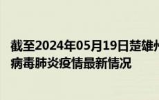 截至2024年05月19日楚雄州疫情最新消息-楚雄州新型冠状病毒肺炎疫情最新情况