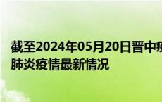 截至2024年05月20日晋中疫情最新消息-晋中新型冠状病毒肺炎疫情最新情况