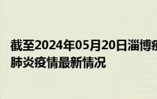 截至2024年05月20日淄博疫情最新消息-淄博新型冠状病毒肺炎疫情最新情况