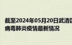 截至2024年05月20日武清区疫情最新消息-武清区新型冠状病毒肺炎疫情最新情况