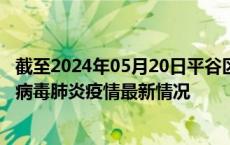 截至2024年05月20日平谷区疫情最新消息-平谷区新型冠状病毒肺炎疫情最新情况