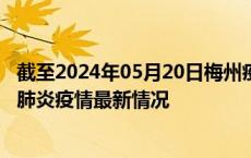 截至2024年05月20日梅州疫情最新消息-梅州新型冠状病毒肺炎疫情最新情况