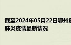 截至2024年05月22日鄂州疫情最新消息-鄂州新型冠状病毒肺炎疫情最新情况