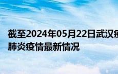 截至2024年05月22日武汉疫情最新消息-武汉新型冠状病毒肺炎疫情最新情况