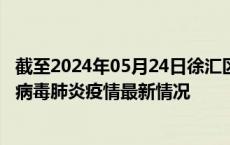 截至2024年05月24日徐汇区疫情最新消息-徐汇区新型冠状病毒肺炎疫情最新情况